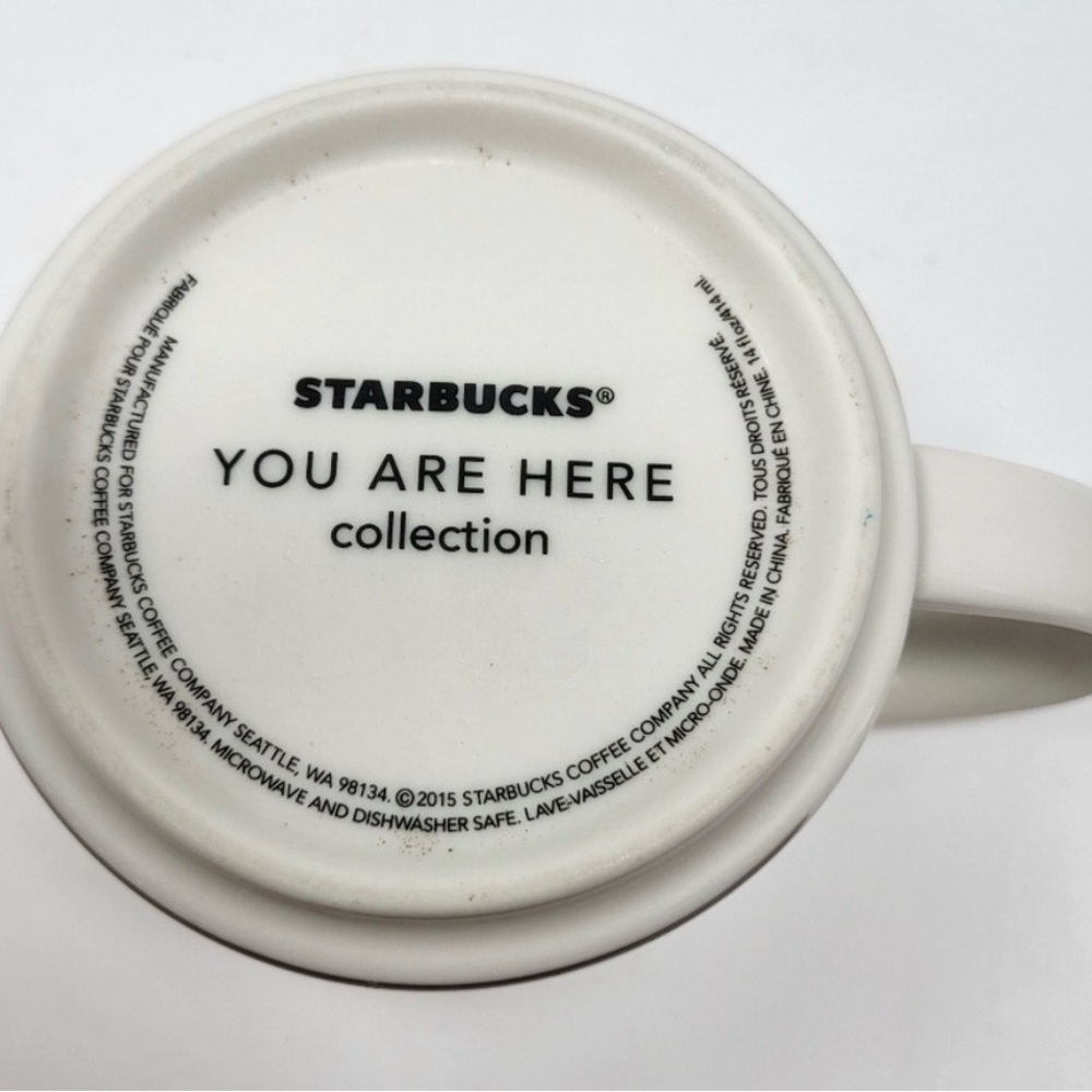 Starbucks Austin Ceramic Mug - Red Interior and Multi-Color Skyline Design - Picture 5 of 5